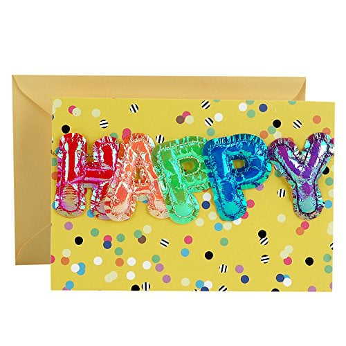 Book Cover Hallmark Signature Birthday Card (Mylar Balloons)