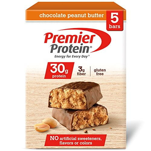 Book Cover Premier Protein 30g Protein Bar, Chocolate Peanut Butter, 2.53 oz Bar, (5 Count)