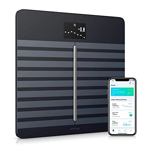 Book Cover Withings Body Cardio - Premium Wi-Fi Body Composition Smart Scale, Tracks Heart Rate, BMI, Fat, Muscle Mass, Water Percent, Digital Bathroom Scale, App Sync Via Bluetooth or Wi-Fi