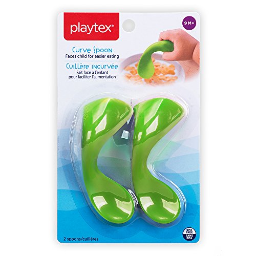 Book Cover Playtex 2 Piece Baby Curve Early Self-Feeding Spoons