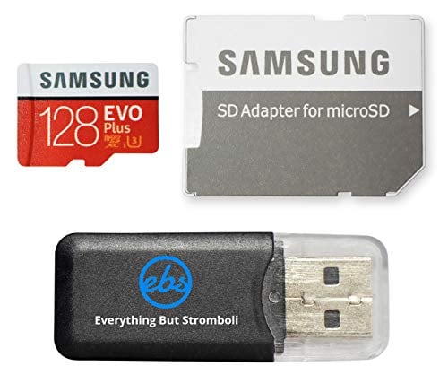 Book Cover Samsung Galaxy S9 Memory Card 128GB Micro SDXC EVO Plus Class 10 UHS-1 S9 Plus, S9+, Cell Phone Smartphone with Everything But Stromboli (TM) Card Reader (MB-MC128)