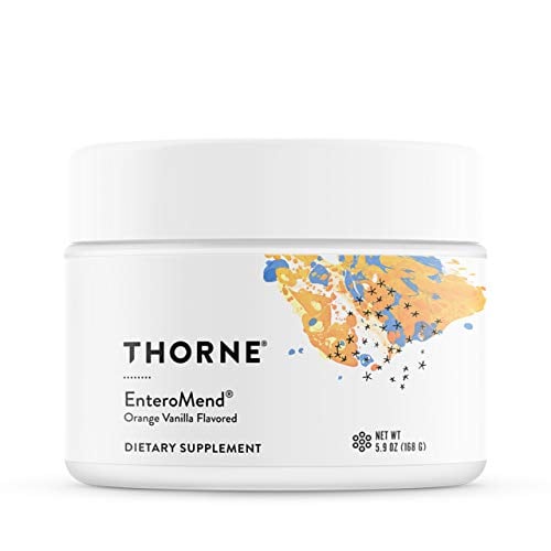 Book Cover Thorne Research - EnteroMend (Orange Vanilla Flavor) - Botanical and Amino Acid Formula to Support Intestinal Health - 5.9 oz