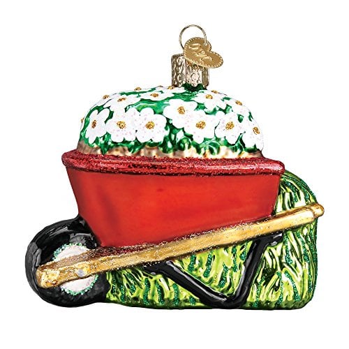 Book Cover Old World Christmas Wheelbarrow Garden Gifts Glass Blown Ornaments for Christmas Tree