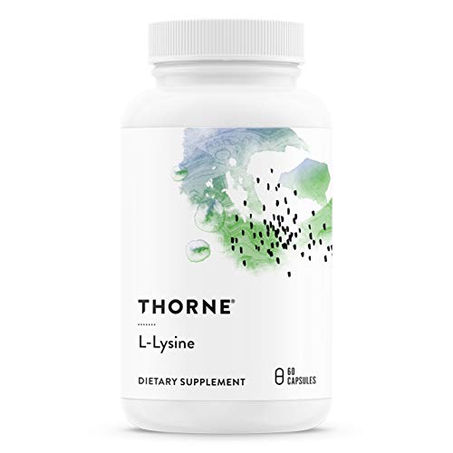 Book Cover Thorne Research - L-Lysine - Essential Amino Acid for Skin Health, Energy Production, and Immune Function - 60 Capsules
