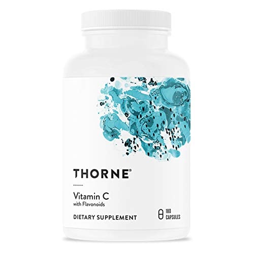 Book Cover Thorne Research - Vitamin C with Flavonoids - Blend of Vitamin C and Citrus Bioflavonoids from Oranges, The Way They're Found Together in Nature - 180 Capsules
