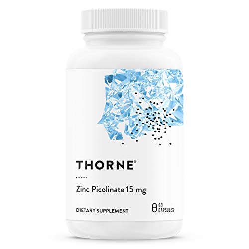 Book Cover Thorne Research - Zinc Picolinate 15 mg - Highly Absorbable Zinc Supplement to Support Growth, Immune Function, and Reproductive Health - 60 Capsules
