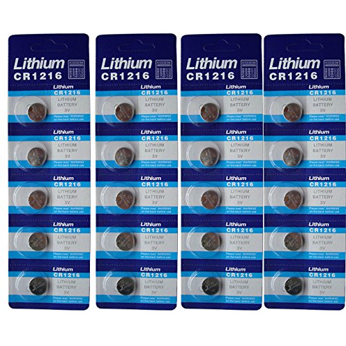 Book Cover New 20 X Cr1216 Br1216 1216 3V Lithium Batteries FBA