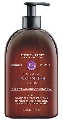 Book Cover Lavender Oil CrÃ¨me lotion 9 fl oz - Organic, Moisturizing, Hydrating, Anti aging and Massage lotion - the best body lotion for men and women that works on your face, neck, hands, hairs and feet.