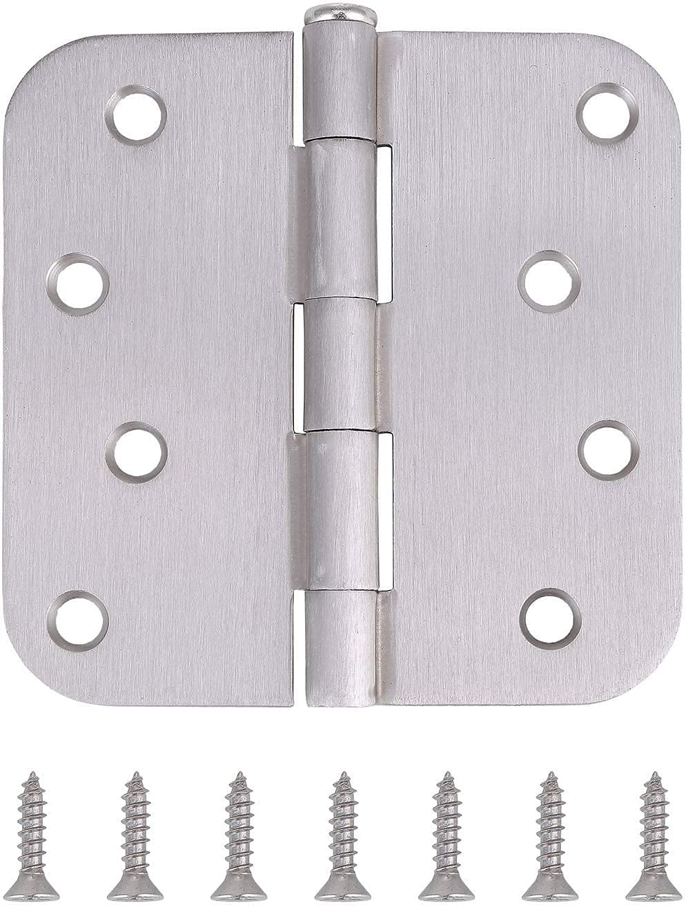 Book Cover Pack of 18 Residential Door Hinges - 4 Inch - Satin Nickel Finish - 5/8