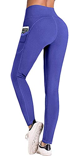 Book Cover IUGA High Waist Yoga Pants with Pockets, Tummy Control, Workout Pants for Women 4 Way Stretch Yoga Leggings with Pockets