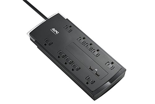 Book Cover APC 10-Outlet Surge Protector Power Strip with USB Charging Ports, 4320 Joules, SurgeArrest Performance (P10U2)