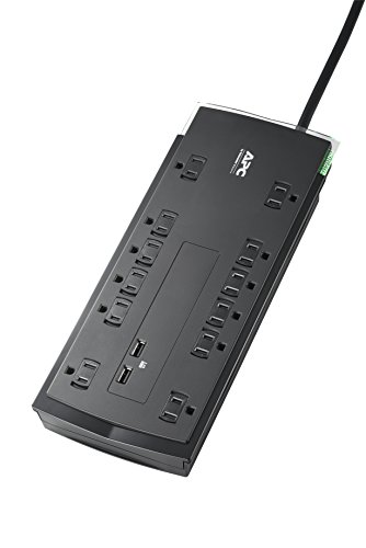 Book Cover APC 12-Outlet Surge Protector Power Strip with USB Charging Ports, 4320 Joules, SurgeArrest Performance (P12U2)