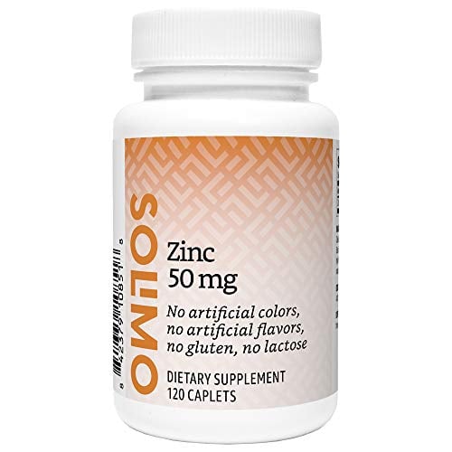 Book Cover Amazon Brand - Solimo Zinc 50mg, 120 Caplets, Four Month Supply