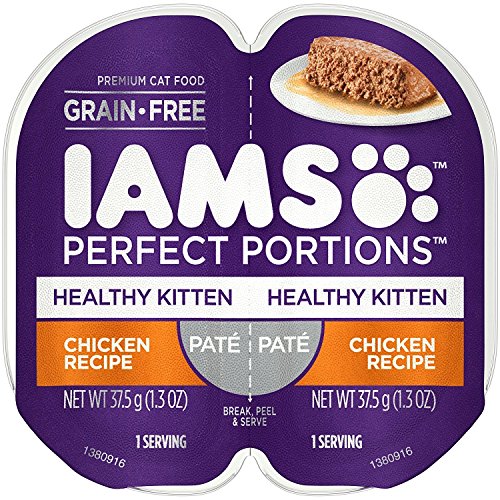 Book Cover IAMS Perfect Portions Healthy Kitten Pate` Chicken Recipe (12-TRAYS =24 SINGLE SERVINGS)