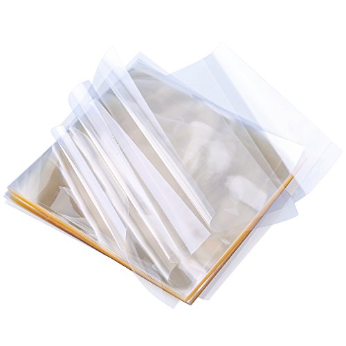 Book Cover Resinta 300 Sheets Caramel Candy Wrappers Clear Non-stick Candy Cellophane Wrappers for Soft Cadies and Caramels, 5 Inch by 5 Inch (300)