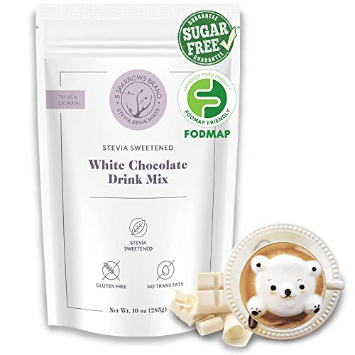 Book Cover Sugar Free House White Chocolate by 5 Sparrows, Naturally Sweetened with Stevia - 10 Oz by 5 Sparrows