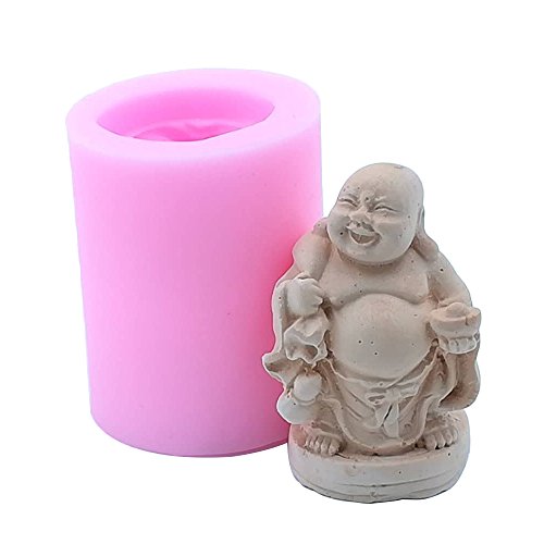 Book Cover Monqui Buddha Silicone Mold for Handmade Soap, Crafts, Candle, Chocolate, Muffins, Ice