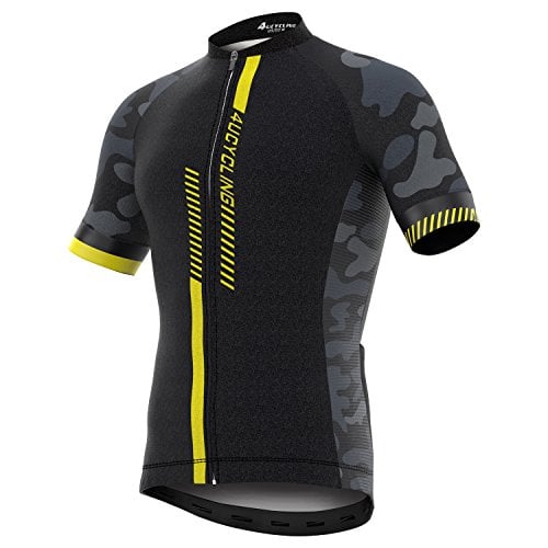 Book Cover 4ucycling Men's Short Sleeve Cycling Jersey