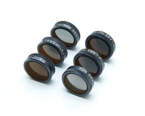 Book Cover Fstop Labs Mavic Air Camera Lens Filters Set, Multi Coated Filters Pack Accessories (6 Pack) ND4, ND8, ND16, ND4/CPL, ND8/CPL, ND16/CPL