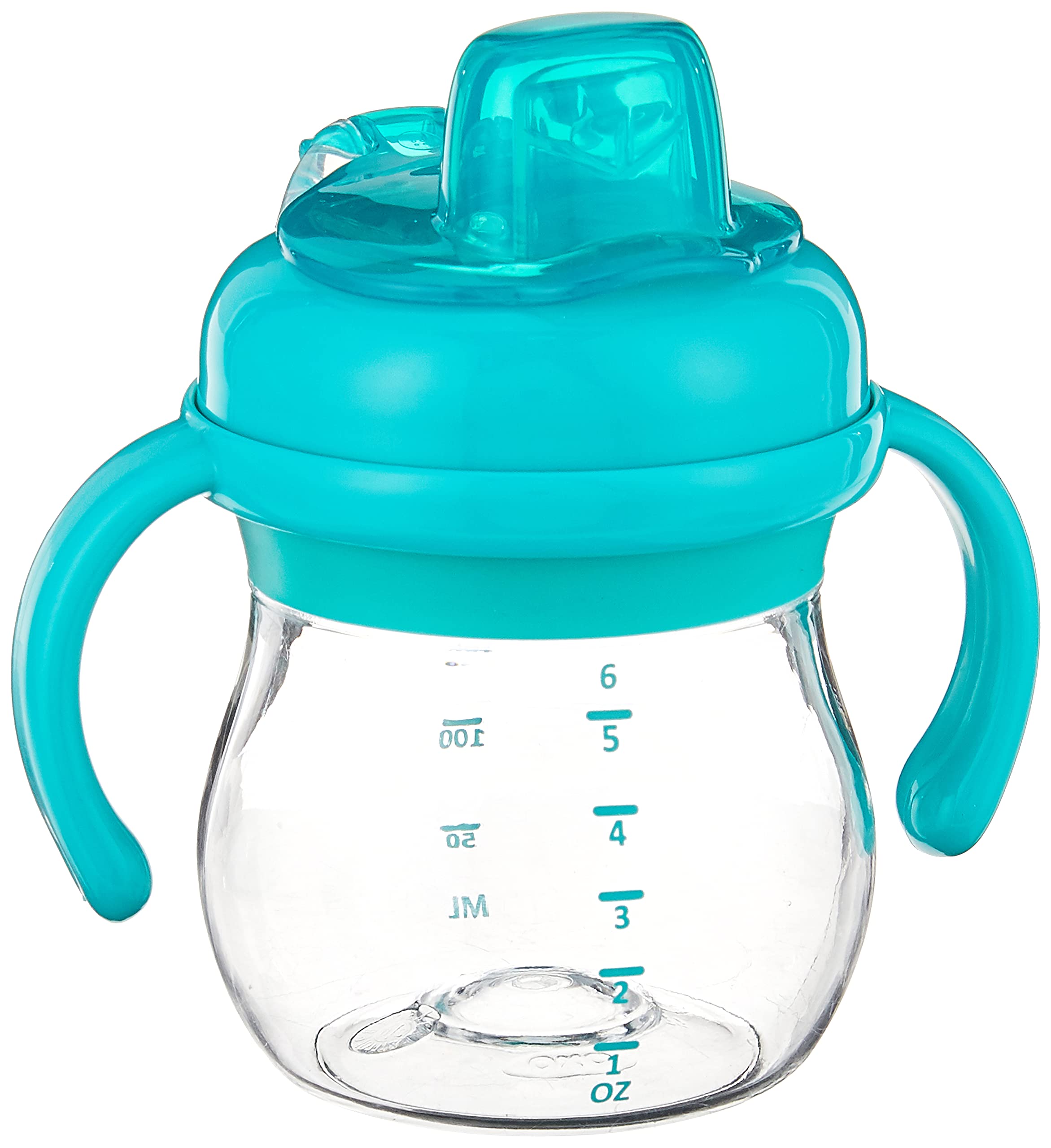 Book Cover OXO Tot Transitions Soft Spout Training Cup Set, Teal, 6 Ounce