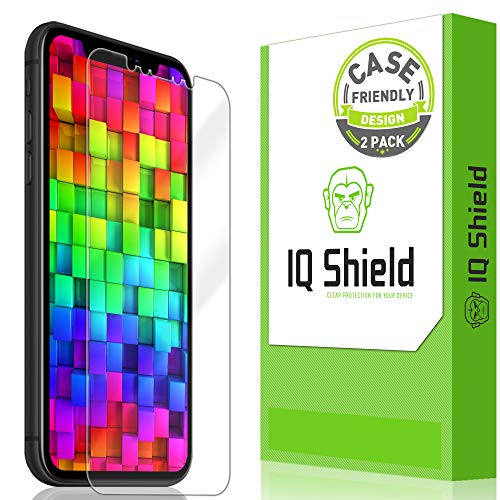 Book Cover IQ Shield Screen Protector Compatible with Apple iPhone XR (6.1 inch)(2-Pack)(Case Friendly) LiquidSkin Anti-Bubble Clear Film