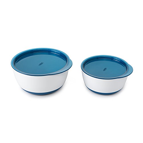 Book Cover OXO Tot Small & Large Bowl Set with Snap On Lids - Navy