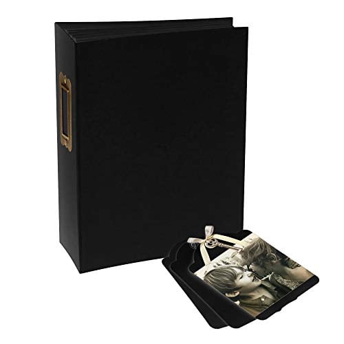 Book Cover Graphic 45 G45 Staples Black Rectangle Tag & Pocket Album