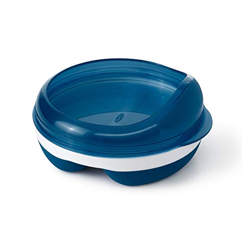 Book Cover OXO Tot Divided Feeding Dish with Removable Ring Navy