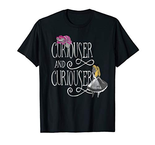 Book Cover Disney Alice in Wonderland Curiouser T Shirt