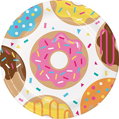 Book Cover Donut Time Dinner Plates, 24 ct
