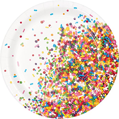 Book Cover Confetti Sprinkles Dessert Plates, 24 ct