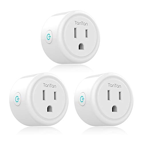 Book Cover Smart Plug TanTan Mini Smart Socket WiFi Outlet, Work with Alexa and Google Home, No Hub Required, Remote Control Your Devices, ETL and FCC Listed 3 Pack