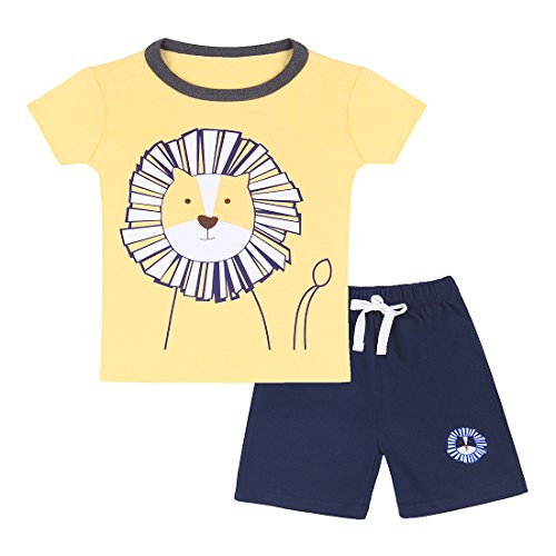 Book Cover Neeseelily Baby Boy Short Sleeve T-Shirts and Shorts 2pcs Set Clothes