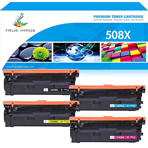 Book Cover True Image Compatible Toner Cartridge Replacement for HP 508X CF360X CF361X CF362X CF363X Toner HP Laserjet M553dn M577 M553X M553N M553 Printer Ink