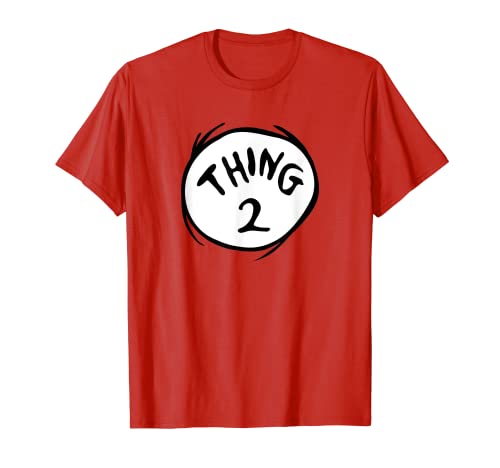 Book Cover Dr. Seuss Thing 2 Emblem RED T-Shirt