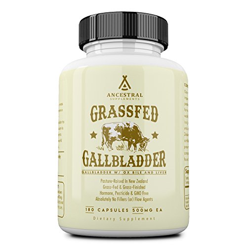Book Cover Ancestral Supplements Gallbladder w/Ox Bile & Liver â€” Supports Gallbladder, Bile Flow & Digestive Health (180 Capsules)