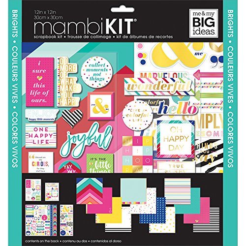 Book Cover me & my BIG ideas SRK-163 Scrapbook Page Kit/Stickers, Multicolor