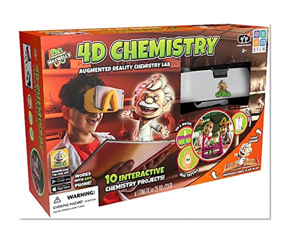 Book Cover Professor Maxwell's 628992010502 4D Chemistry Augmented Reality Science Kit, 17