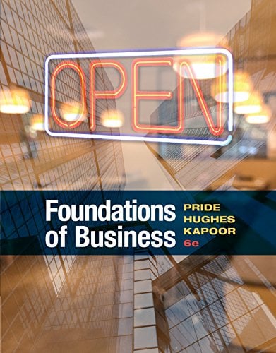 Book Cover Foundations of Business