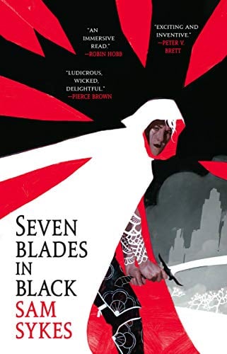 Book Cover Seven Blades in Black (The Grave of Empires Book 1)