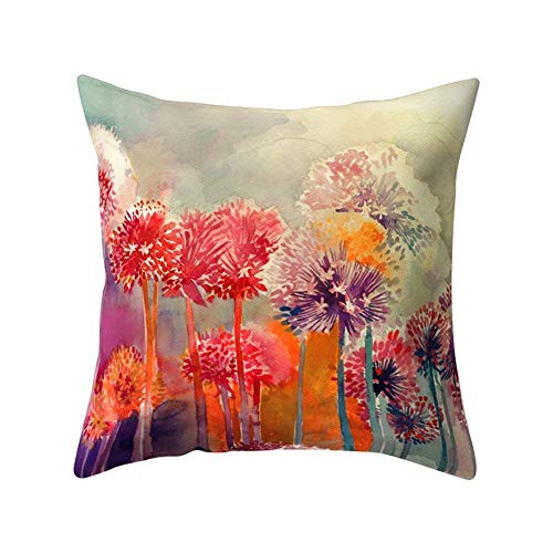 Book Cover wintefei Modern Multicolor Tropical Leaves Print Sofa Bed Throw Pillow Case Cushion Cover -7#