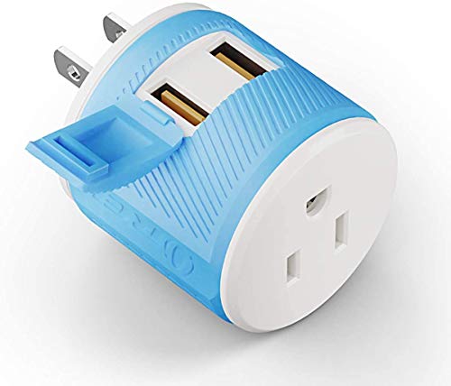 Book Cover OREI Japan, Philippines Travel Plug Adapter- USA Inputs - Type A (U2U-6), Will work with Cell Phones, Camera, Laptop, Tablets, iPad, iPhone and More