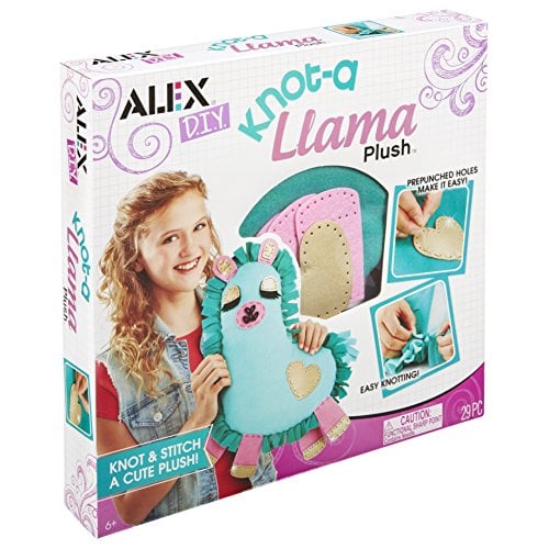 Book Cover Alex DIY Knot-a Llama Plush Kids Art and Craft Activity