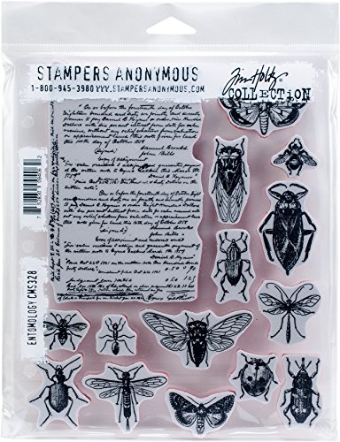 Book Cover Tim Holtz - Stampers Anon Cling RBBR Stamp Set Entomology, Multicolor, One Size