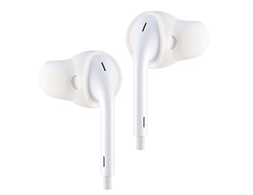 Book Cover ACOUS Design Purest Earbuds Covers Anti-Slip Sport Covers Compatible with Apple EarPods and AirPods (White)