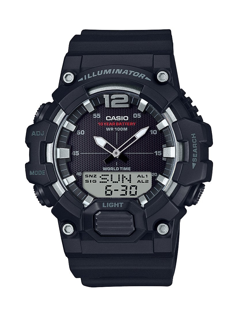 Book Cover Casio Men's HDC-700-1AVCF Classic Analog-Digital Display Quartz Black Watch Black/Silver