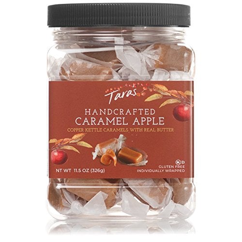 Book Cover Tara's All Natural Handcrafted Gourmet Caramel Apple Flavored Caramels: Small Batch, Kettle Cooked, Creamy & Individually Wrapped - 11.5 Ounce