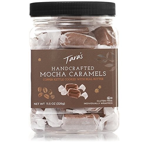 Book Cover Tara's All Natural Handcrafted Gourmet Mocha Caramel: Small Batch, Kettle Cooked, Creamy & Individually Wrapped - 11.5 Ounce