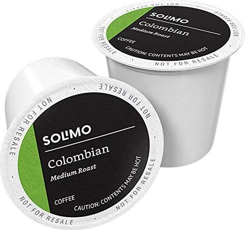 Book Cover Amazon Brand - 100 Ct. Solimo Medium Roast Coffee Pods, Colombian, Compatible with Keurig 2.0 K-Cup Brewers