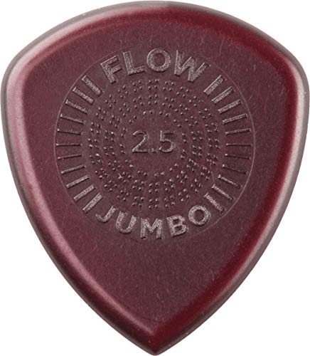 Book Cover Jim Dunlop 547P2.50 Flow Jumbo Grip Picks, 2.5 mm, Set of 3 Pieces